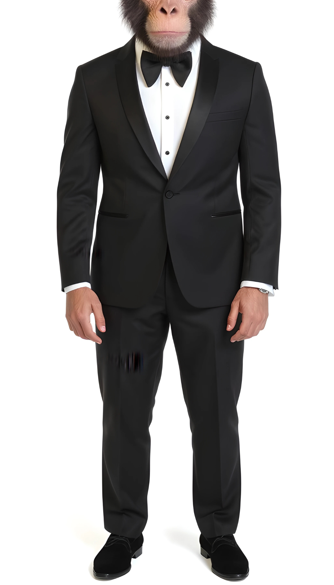 Ferrecci Men's Reno Black Slim Fit Shawl Lapel 2 Piece Tuxedo Suit Set