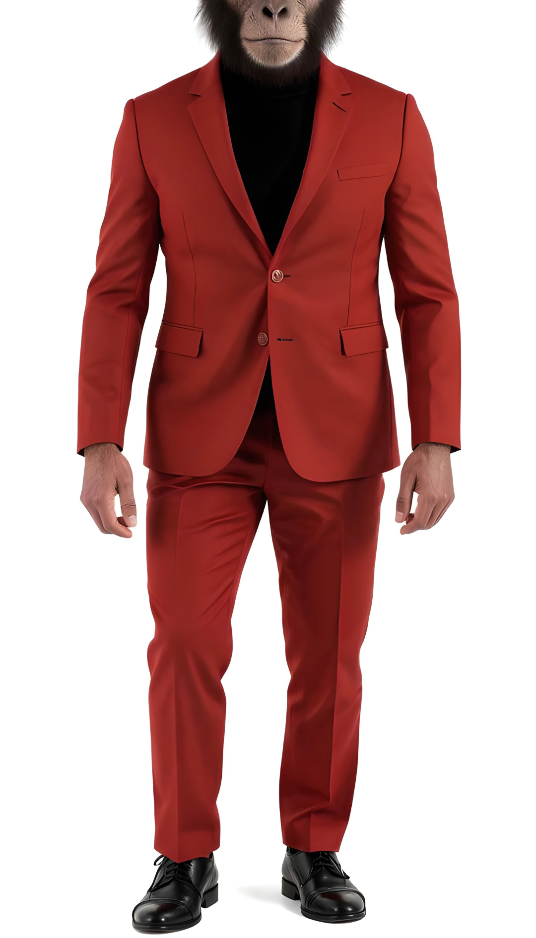 The Chimp Classic Brick Slim Fit Notch Lapel 2 Piece Suit