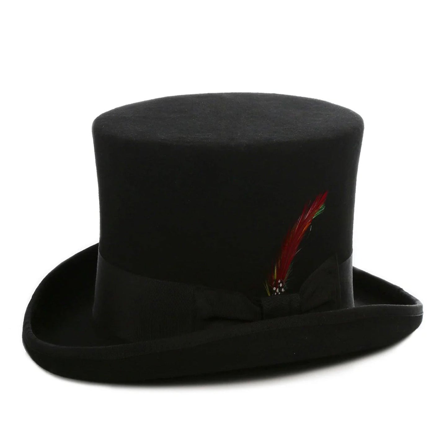 The Apex Premium Wool Black Top Hat