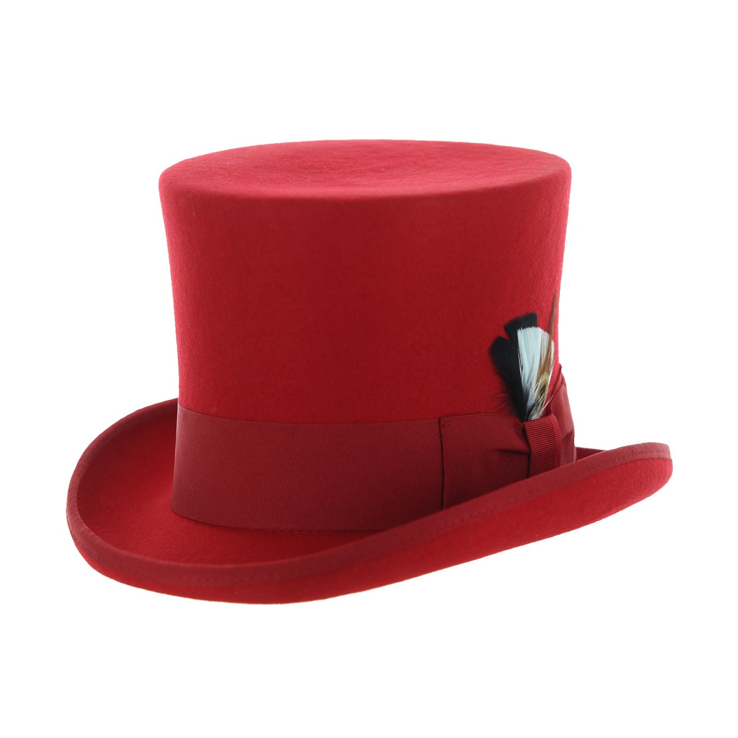 The Apex Premium Wool Red Top Hat