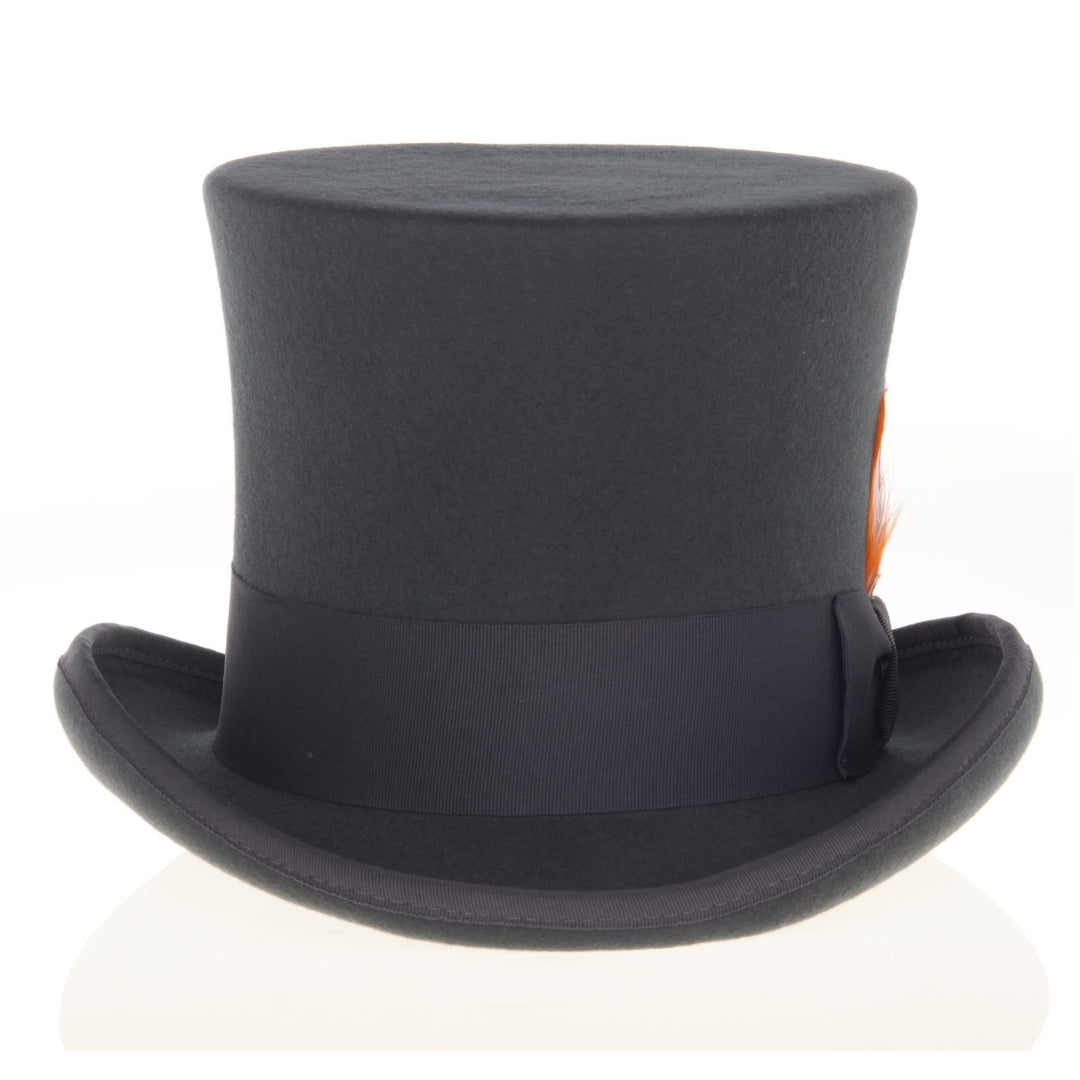 The Apex Premium Wool Charcoal Top Hat