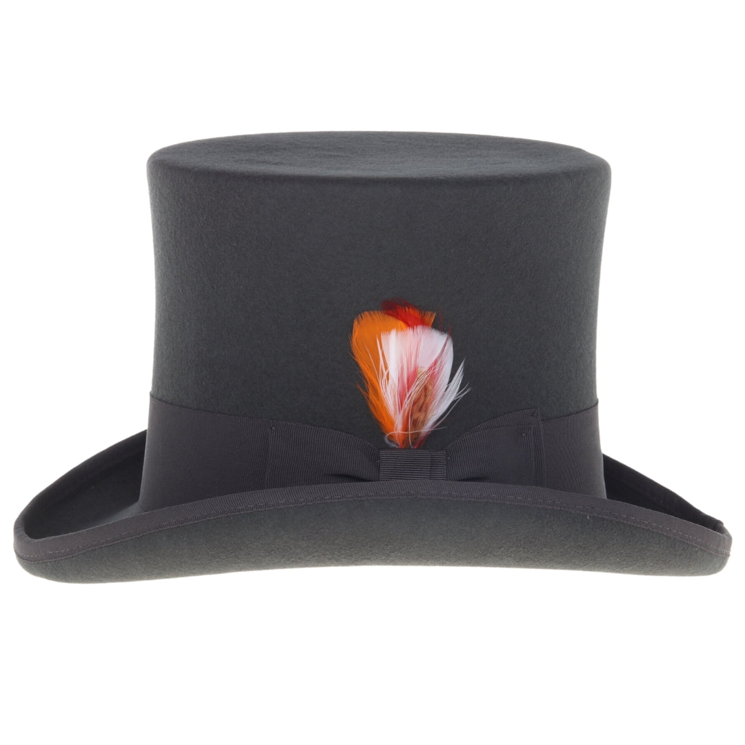 The Apex Premium Wool Charcoal Top Hat