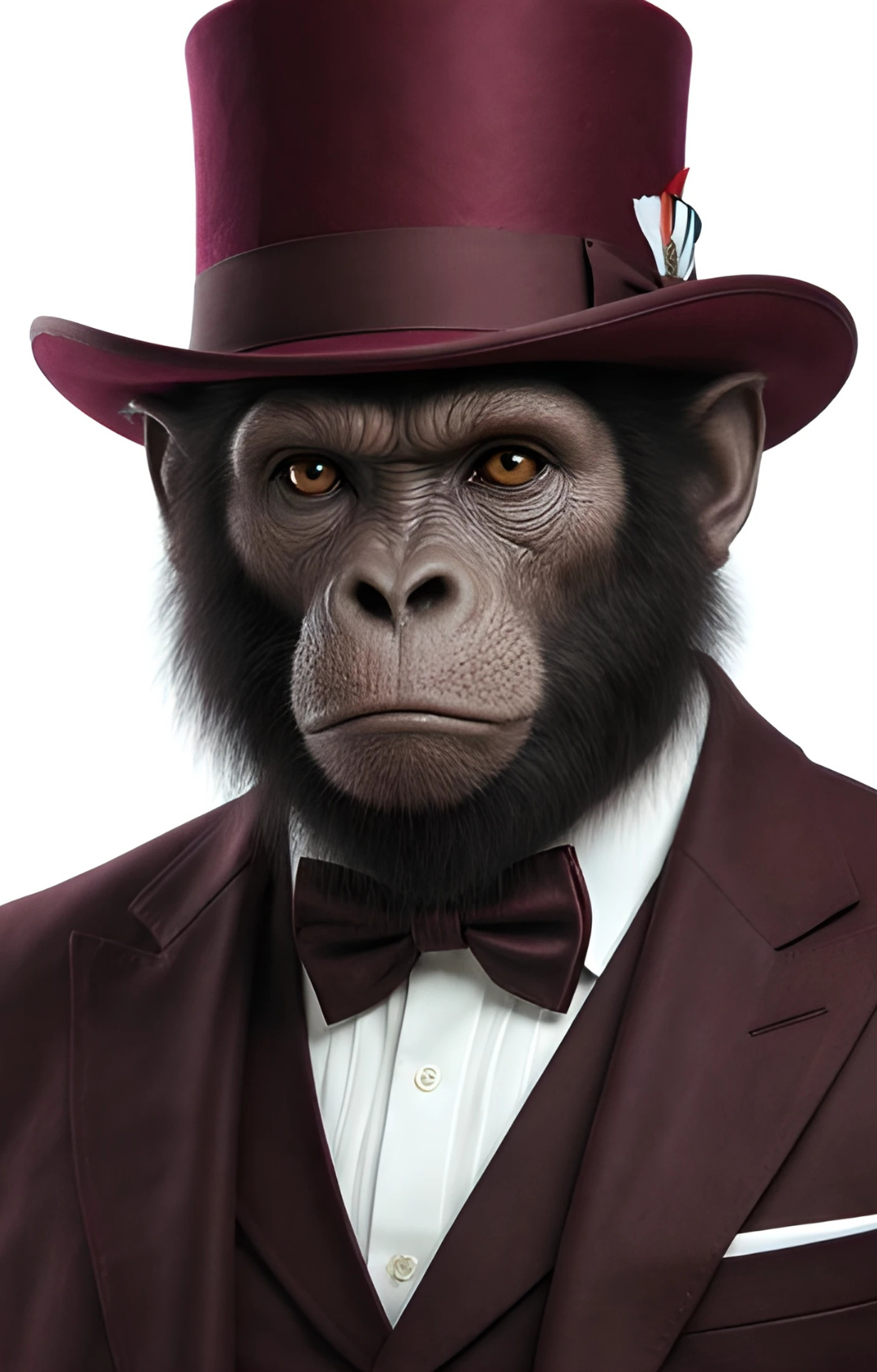 The Apex Premium Wool Burgundy Top Hat