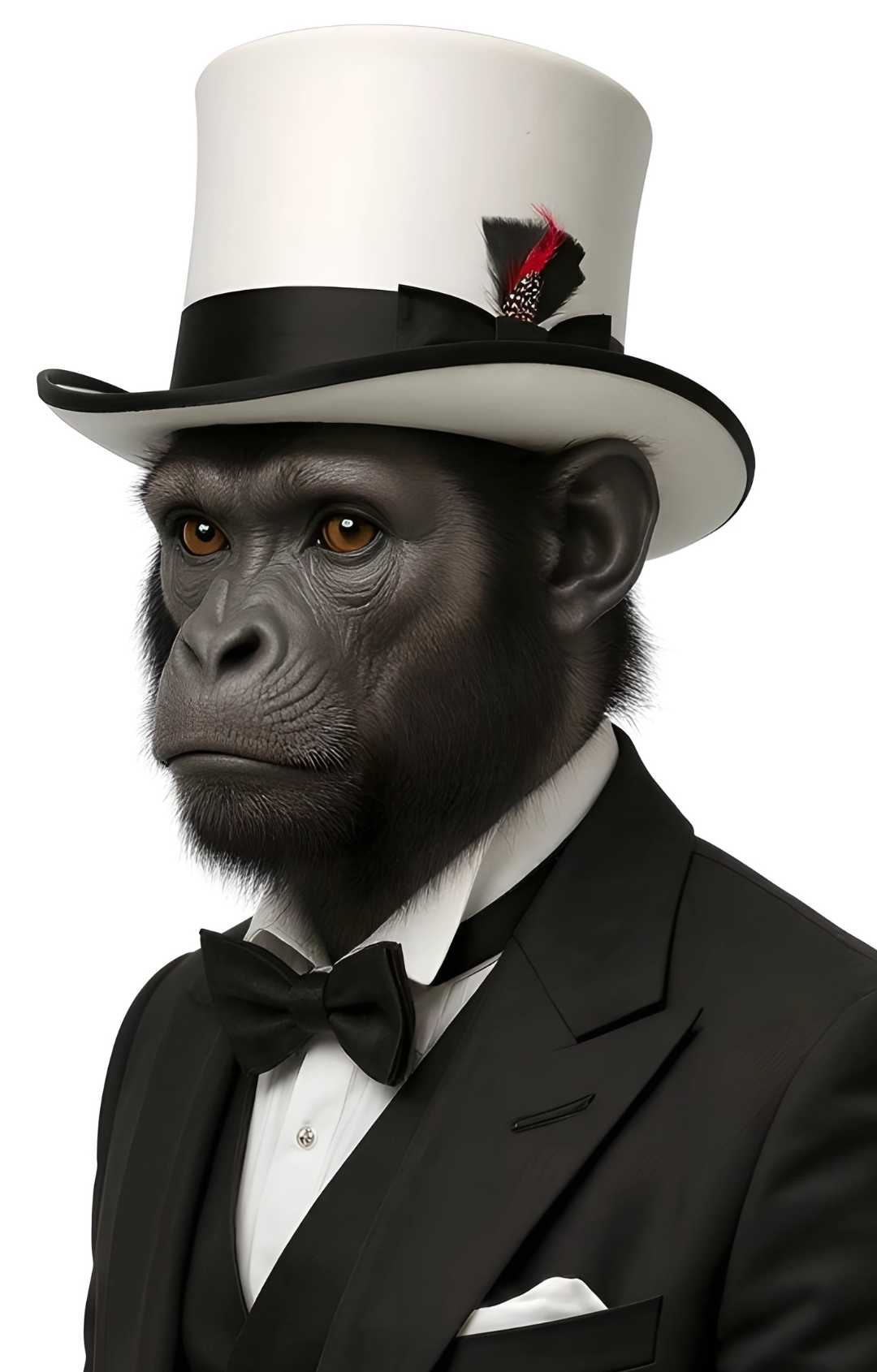 The Apex Premium Wool Grey and Black Top Hat