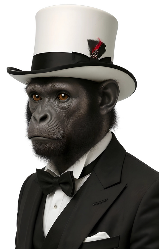 The Apex Premium Wool Grey and Black Top Hat