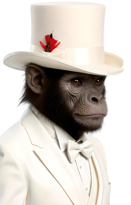 The Apex Premium Wool White Top Hat