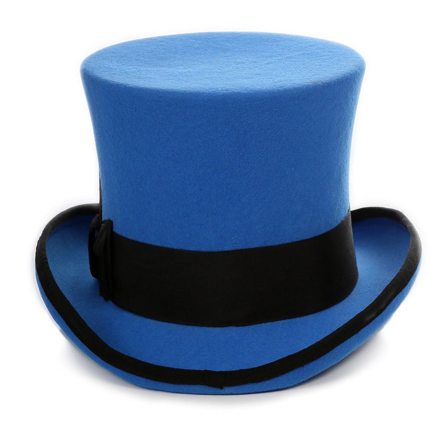 Ferrecci Royal Blue and Black Wool Felt Top Hat - Ferrecci USA 