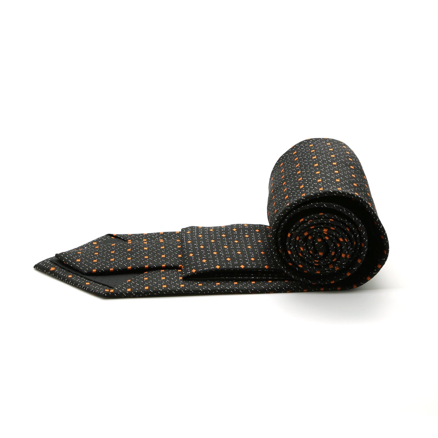 Mens Dads Classic Gold Square Pattern Business Casual Necktie & Hanky Set SO-7 - Ferrecci USA 