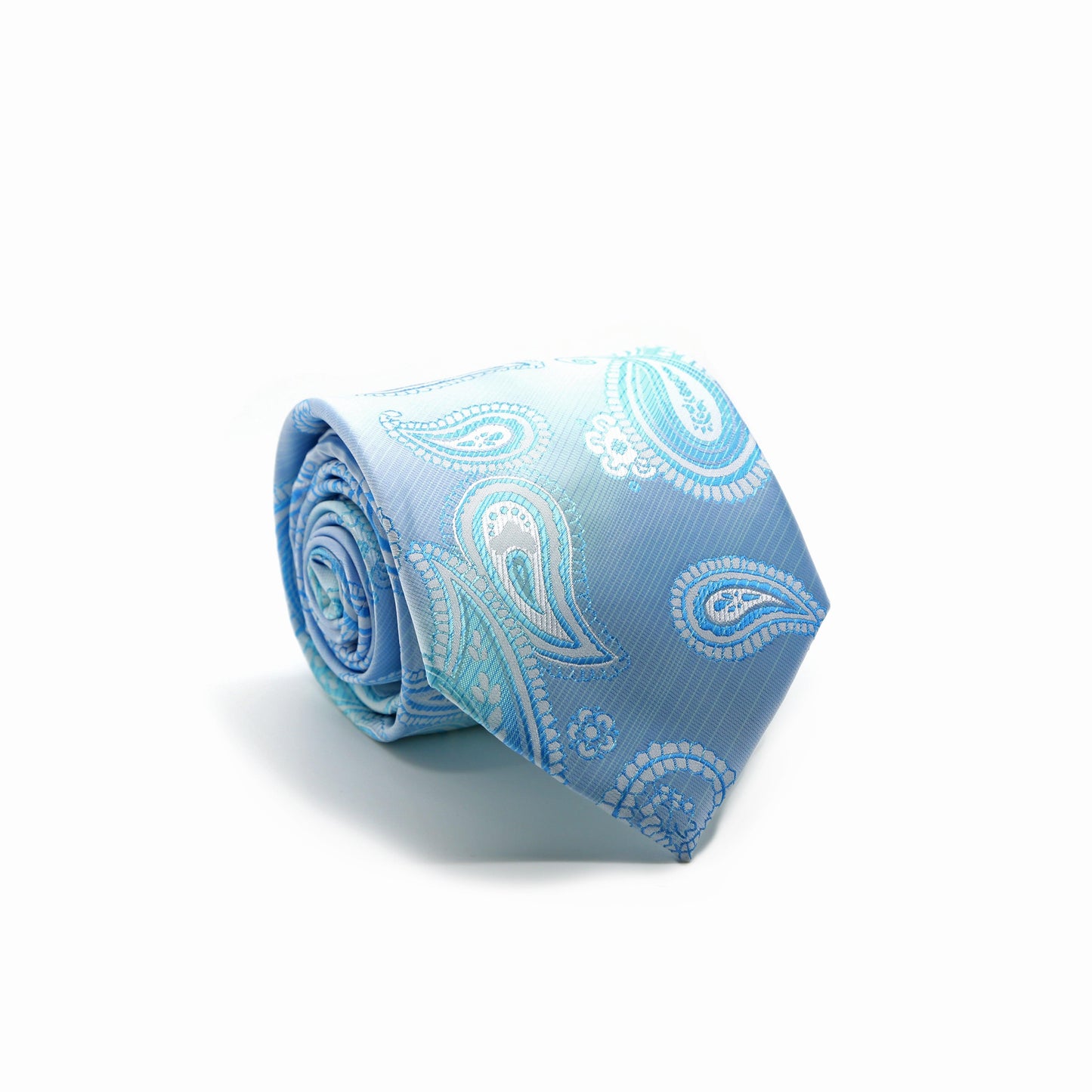 Mens Dads Classic Paisley Pattern Business Casual Necktie & Hanky Set HO - Ferrecci USA 