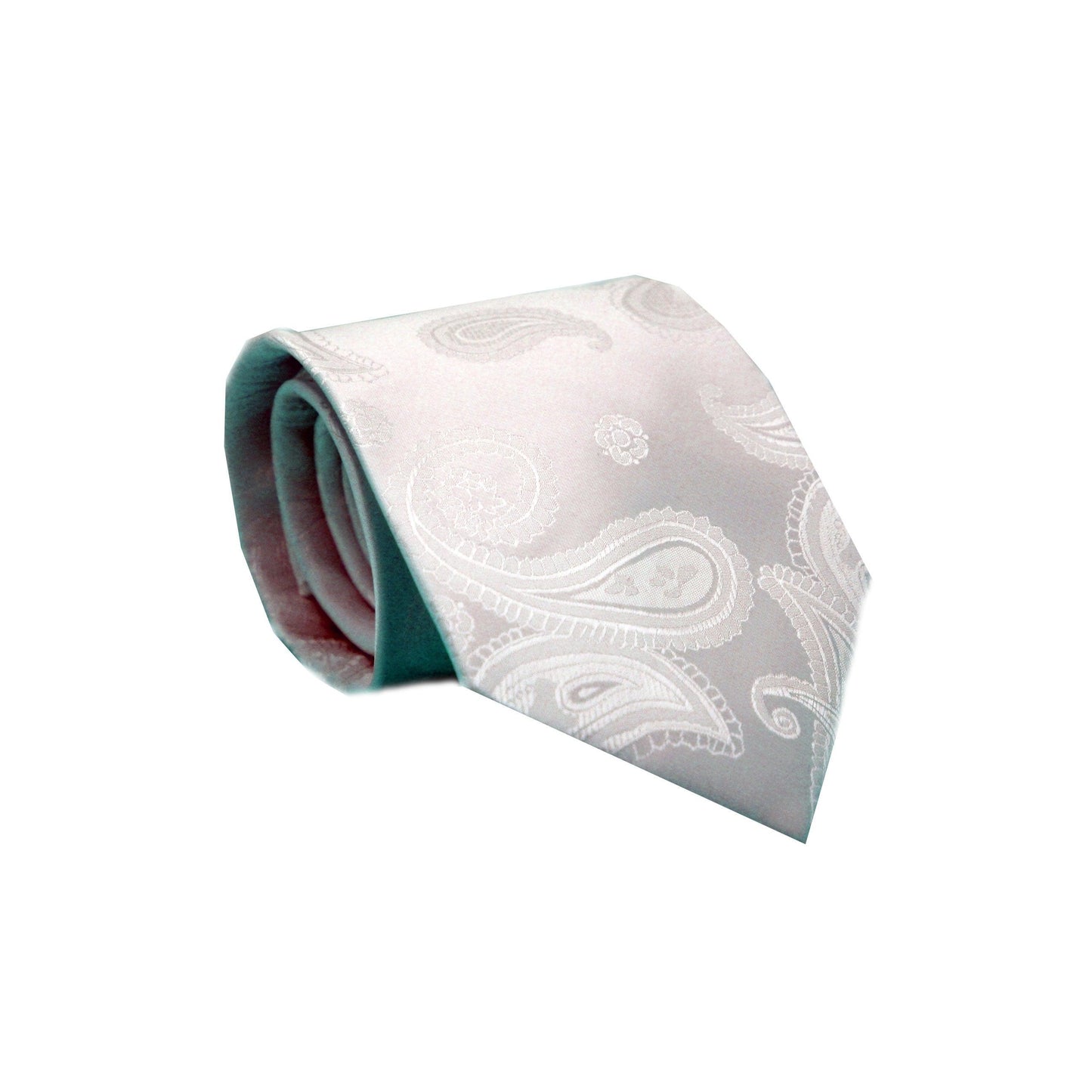 Mens Dads Classic Paisley Pattern Business Casual Necktie & Hanky Set HO - Ferrecci USA 