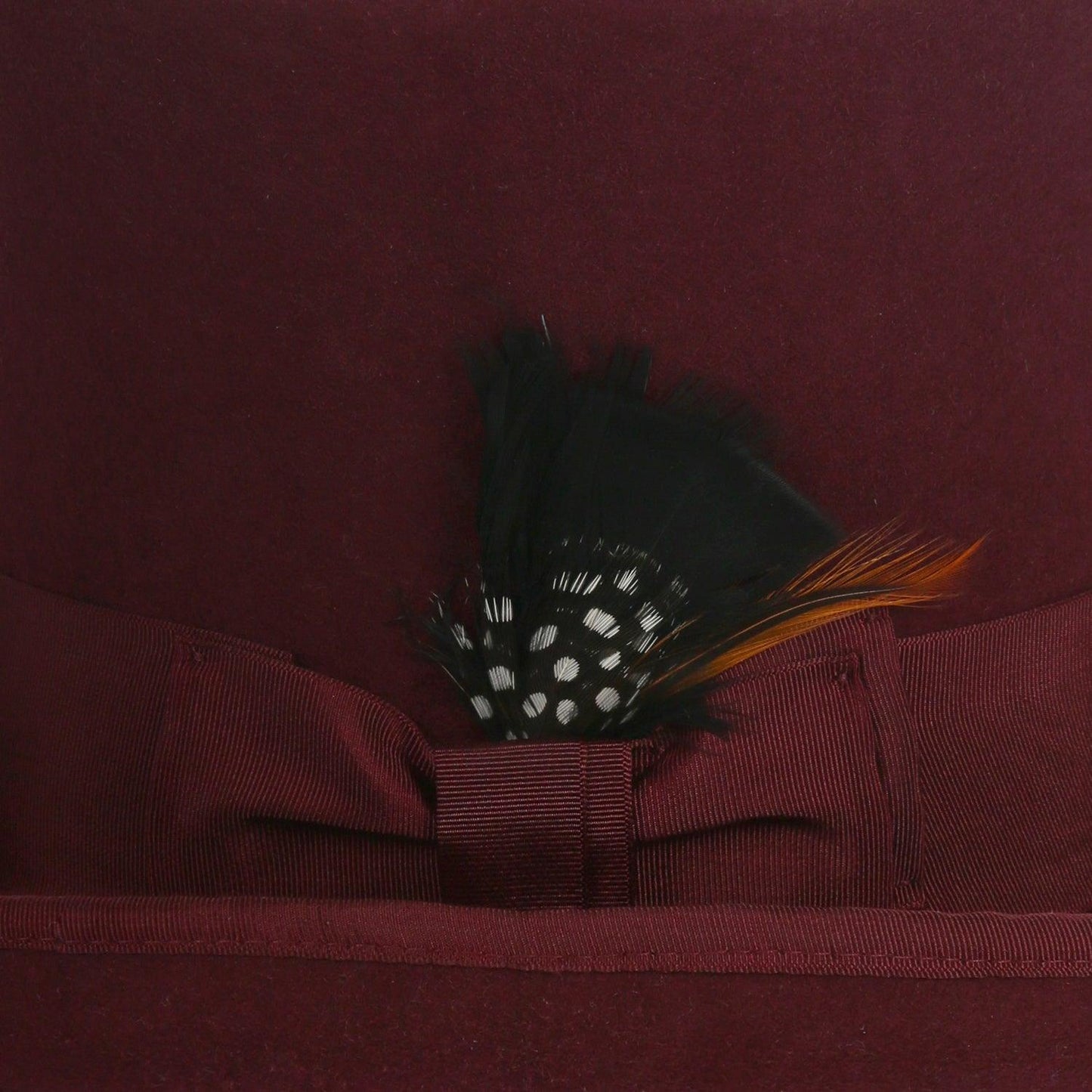 Premium Wool Burgundy Top Hat - Ferrecci USA 